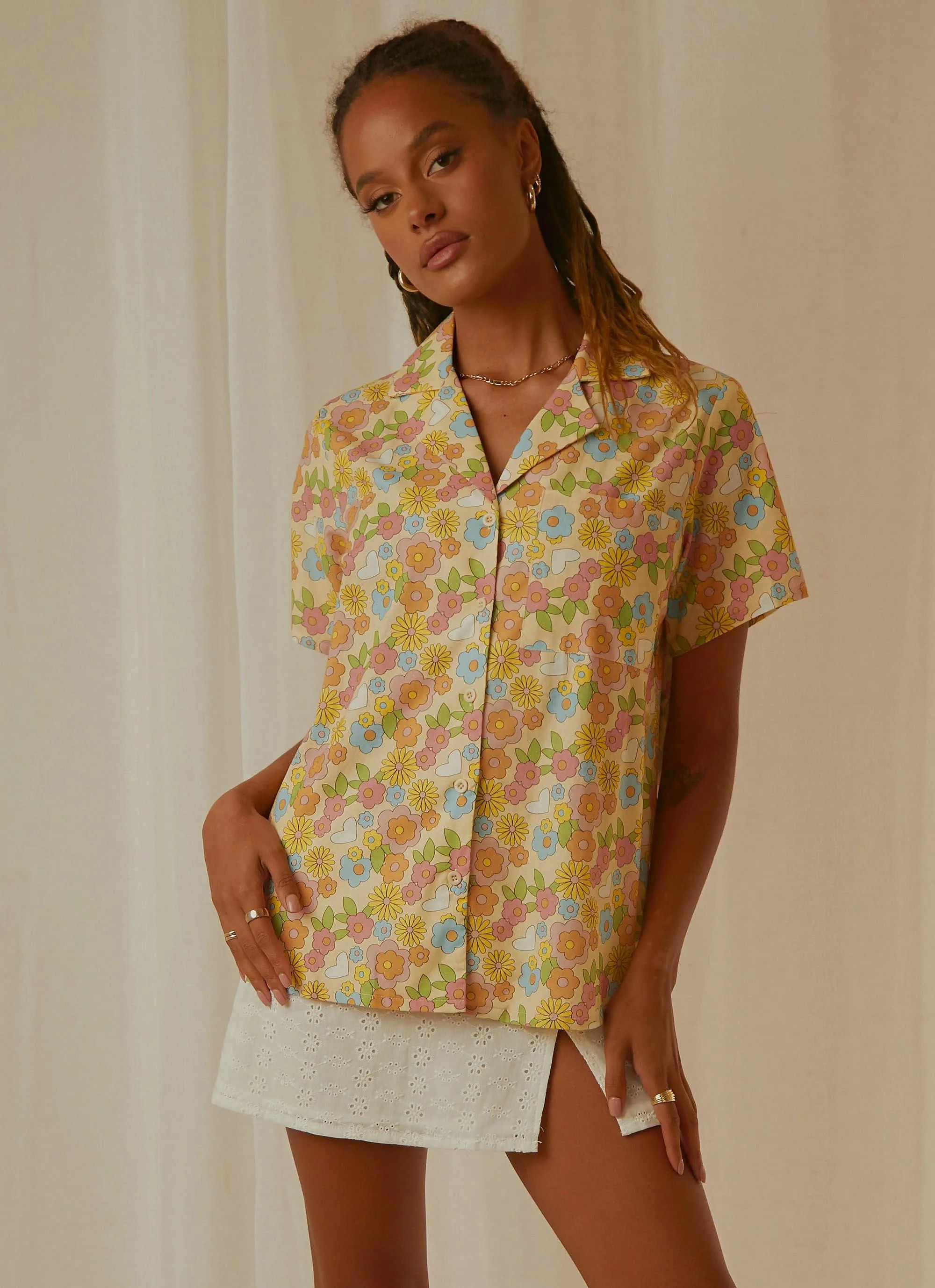 Summer Getaway Linen Shirt - Blossom sold by Peppermayo product image thumbnail 3