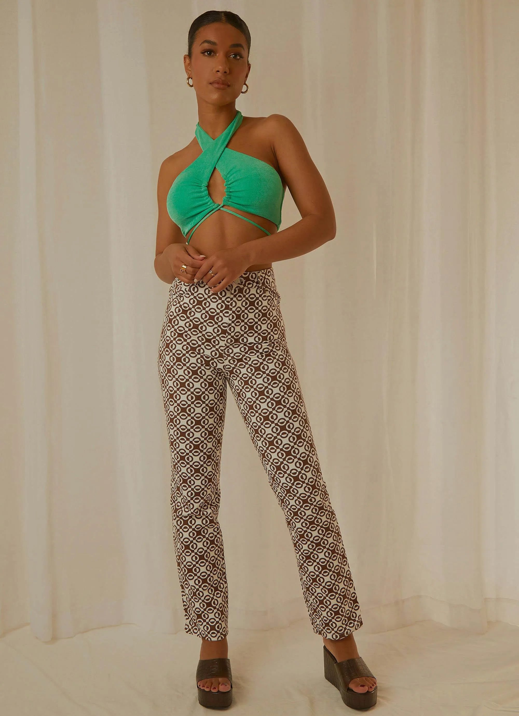 Harlow Crop Top - Jade Green sold by Peppermayo product image thumbnail 2