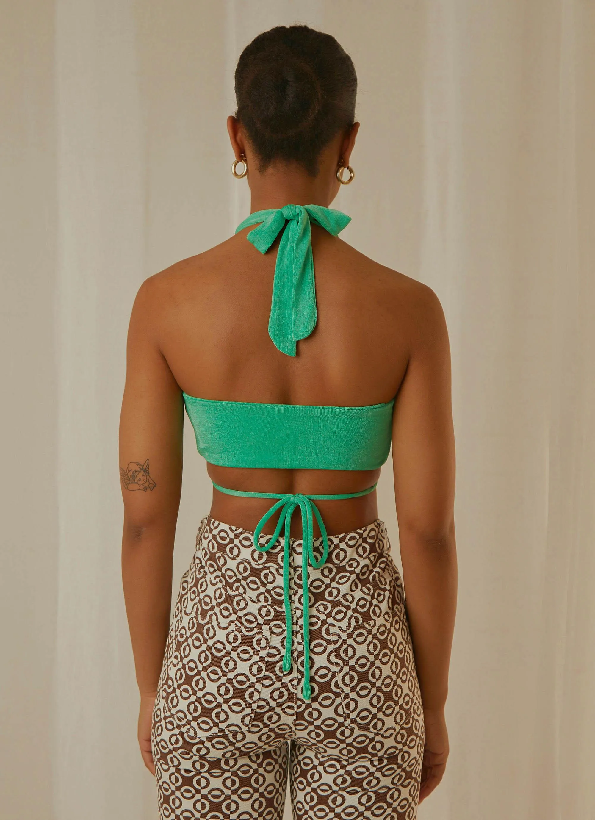 Harlow Crop Top - Jade Green sold by Peppermayo product image thumbnail 5