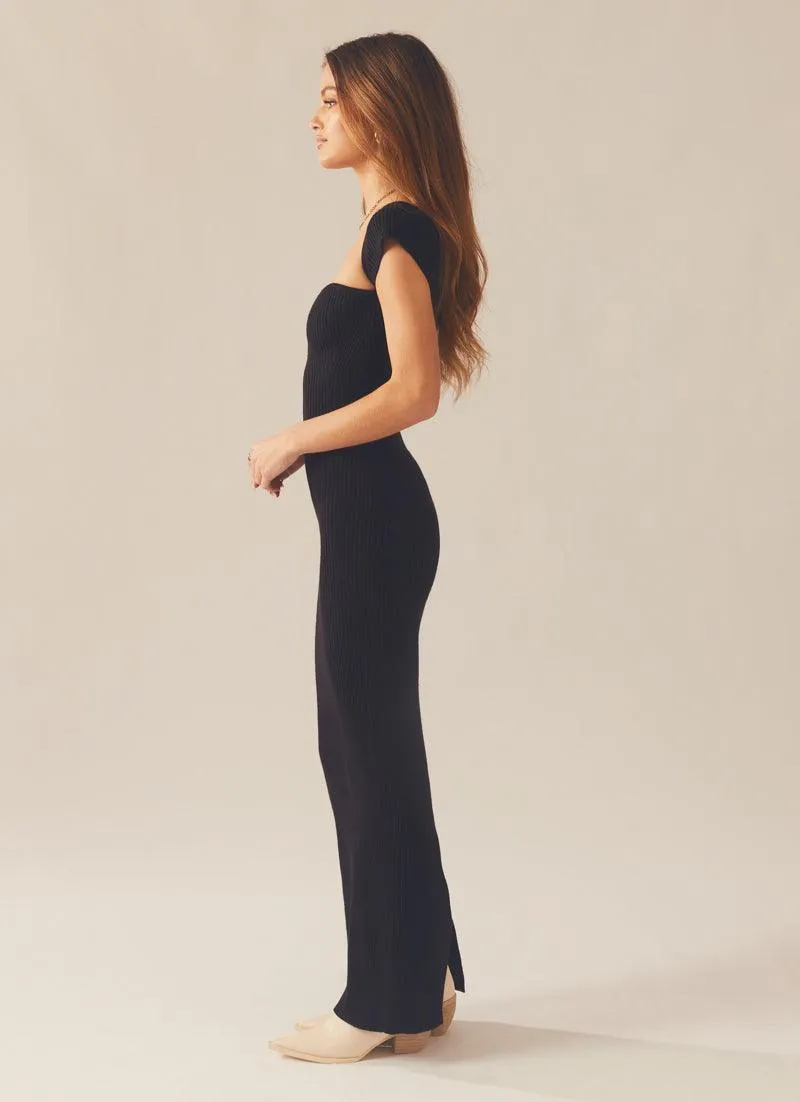 Vanessa Knit Midi Dress - Black sold by Peppermayo product image thumbnail 4
