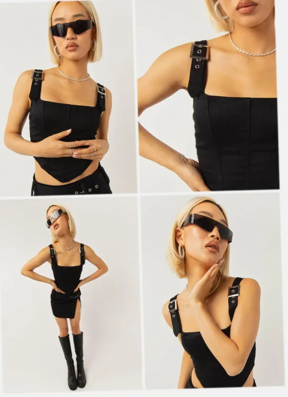 Surrender Bustier - Black sold by Peppermayo