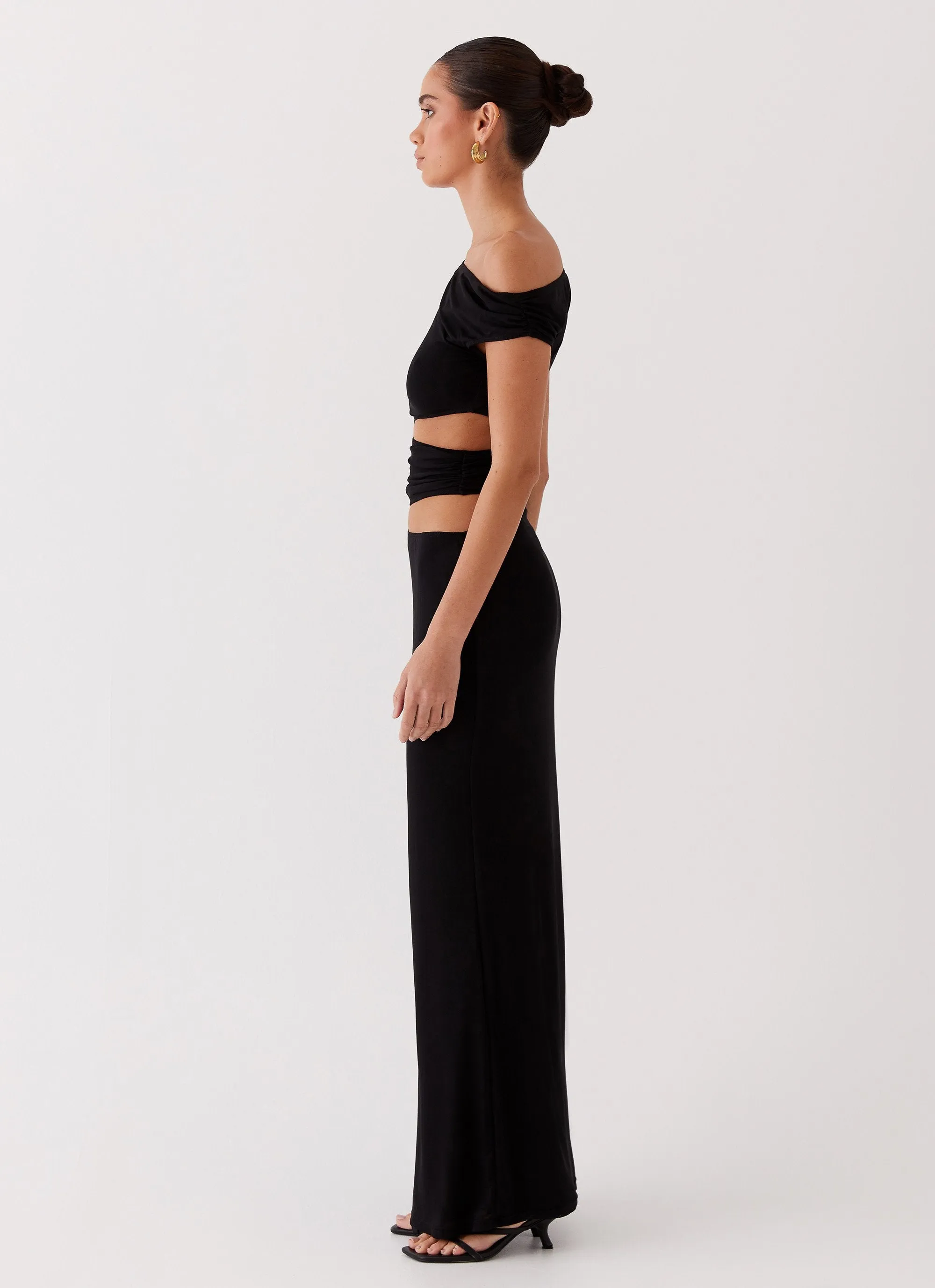 Margot One Shoulder Maxi Dress - Black sold by Peppermayo product image thumbnail 2
