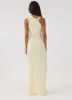 Daffodil Charm Linen Maxi Dress - Sunflower Yellow sold by Peppermayo