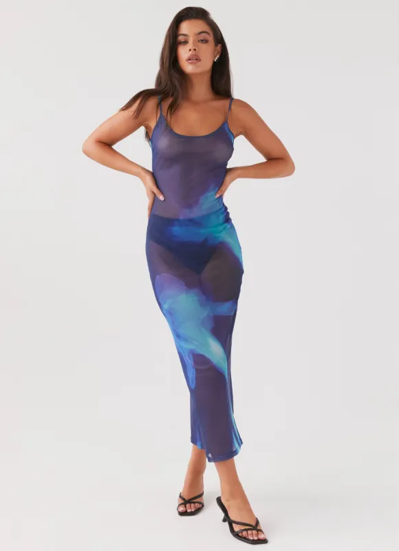 Love On The Run Maxi Dress - Cyber Rose sold by Peppermayo