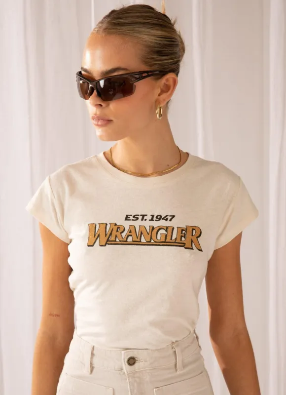 The Highway Tee - Ecru sold by Peppermayo