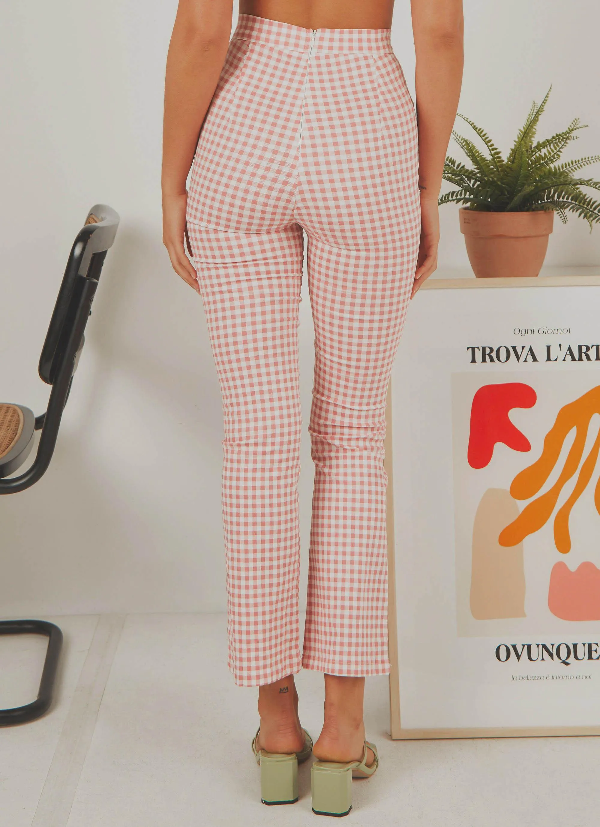 Palmero Pants - Pink Gingham sold by Peppermayo product image thumbnail 4