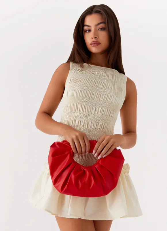 Atavista Scrunchie Bag - Red sold by Peppermayo