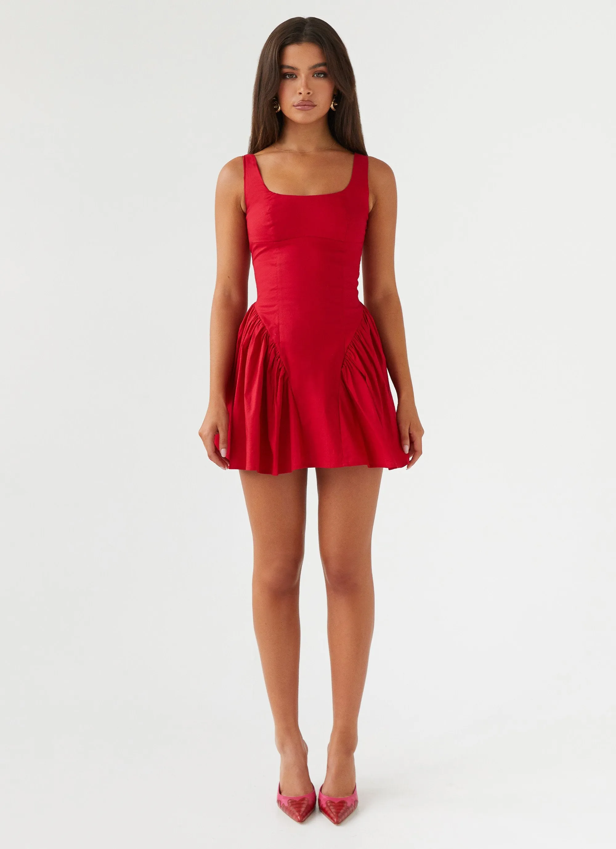 Sassy Soiree Corset Mini Dress - Red sold by Peppermayo product image thumbnail 2