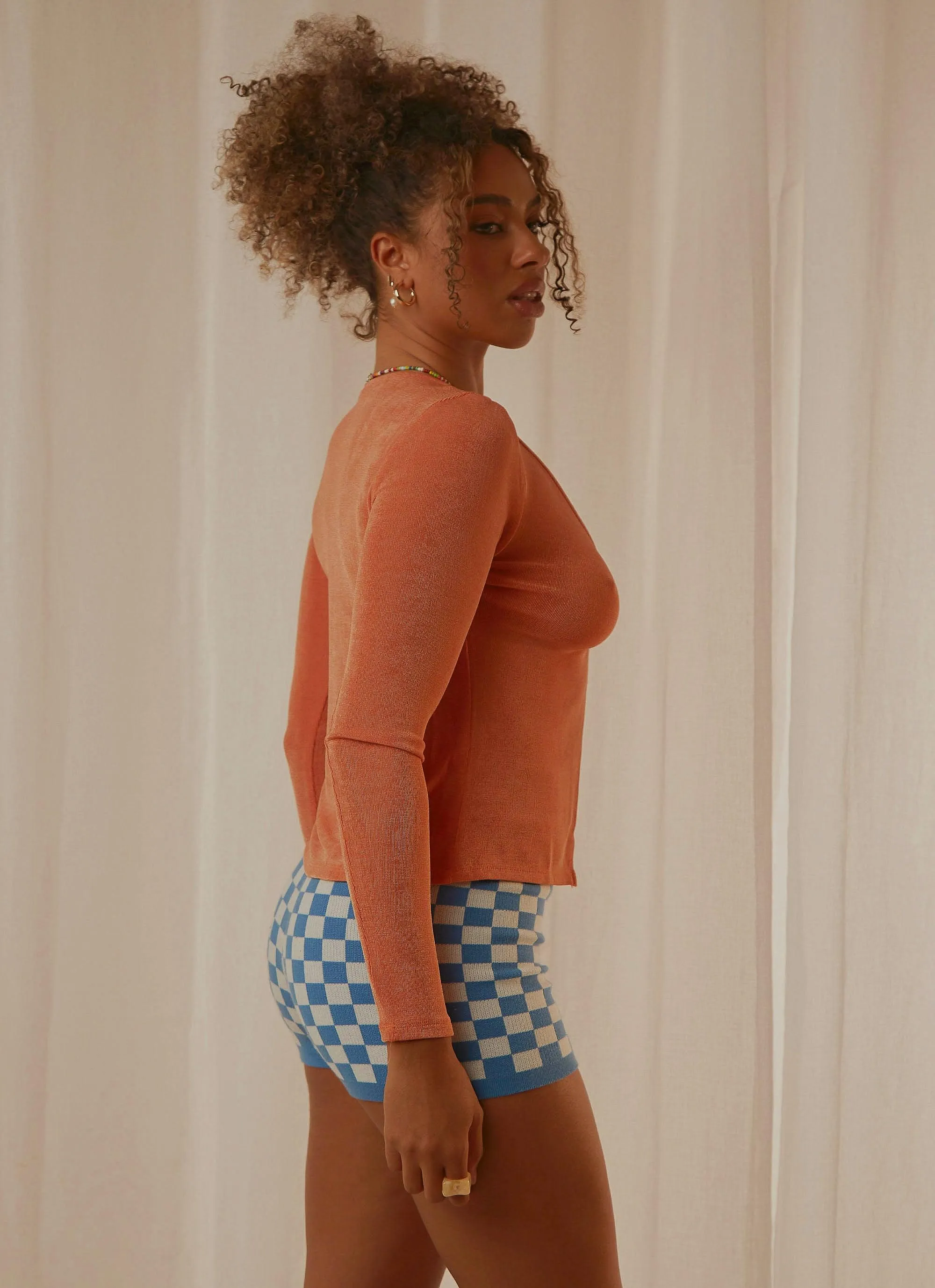 Pamela Long Sleeve Top - Orange sold by Peppermayo product image thumbnail 4