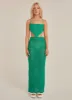 Free Time Crochet Maxi Skirt - Green sold by Peppermayo