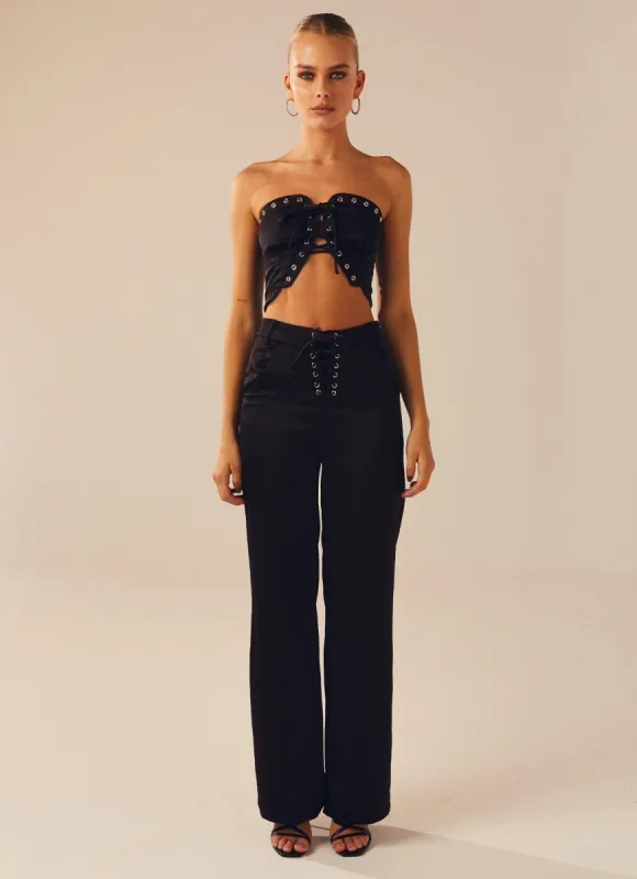 Meet At Midnight Pants - Onyx sold by Peppermayo