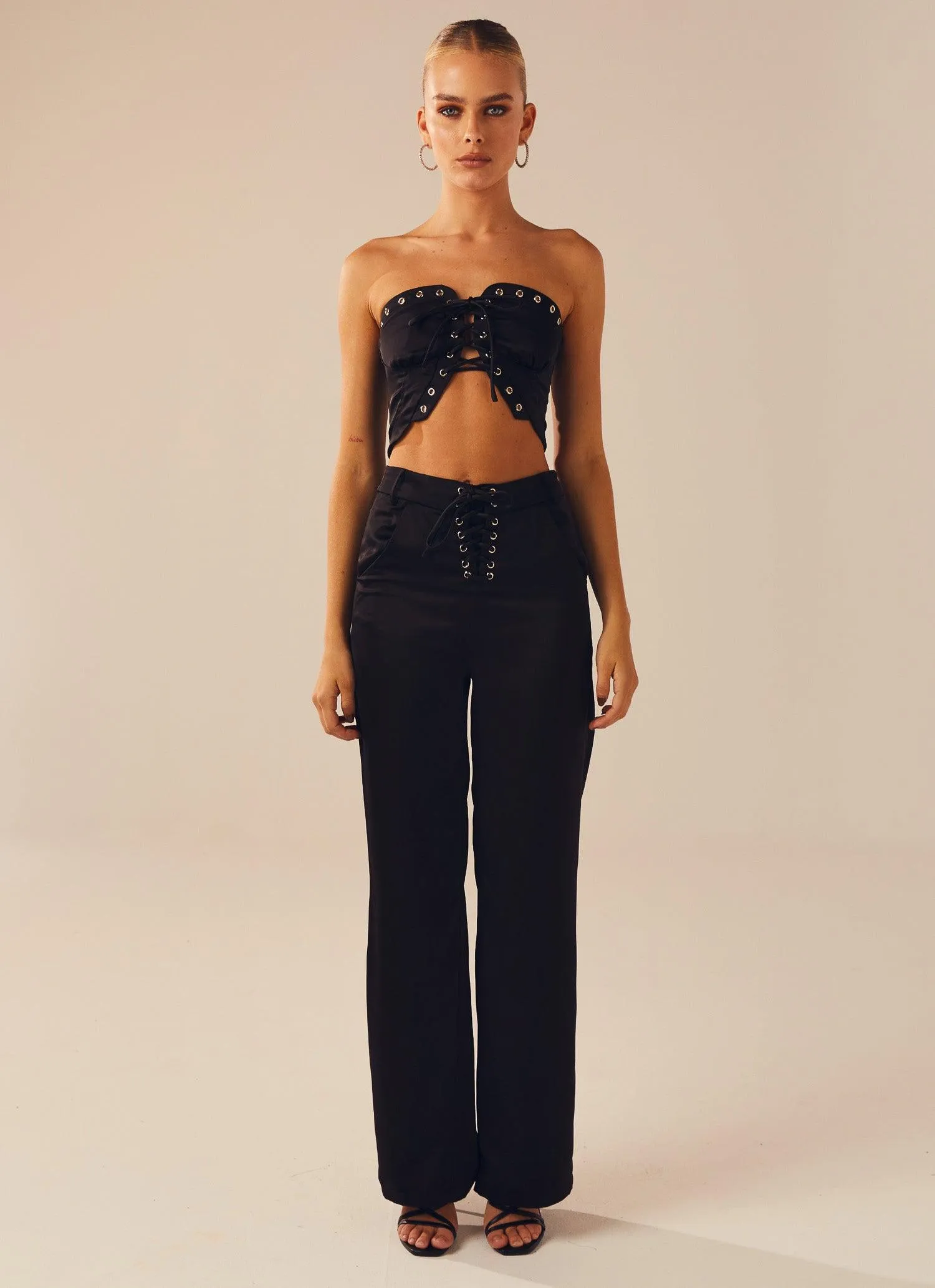 Meet At Midnight Pants - Onyx sold by Peppermayo