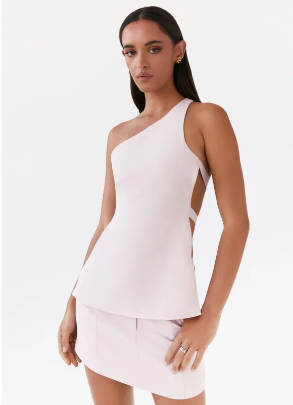 Zeina Suiting Mini Skirt - Pink sold by Peppermayo