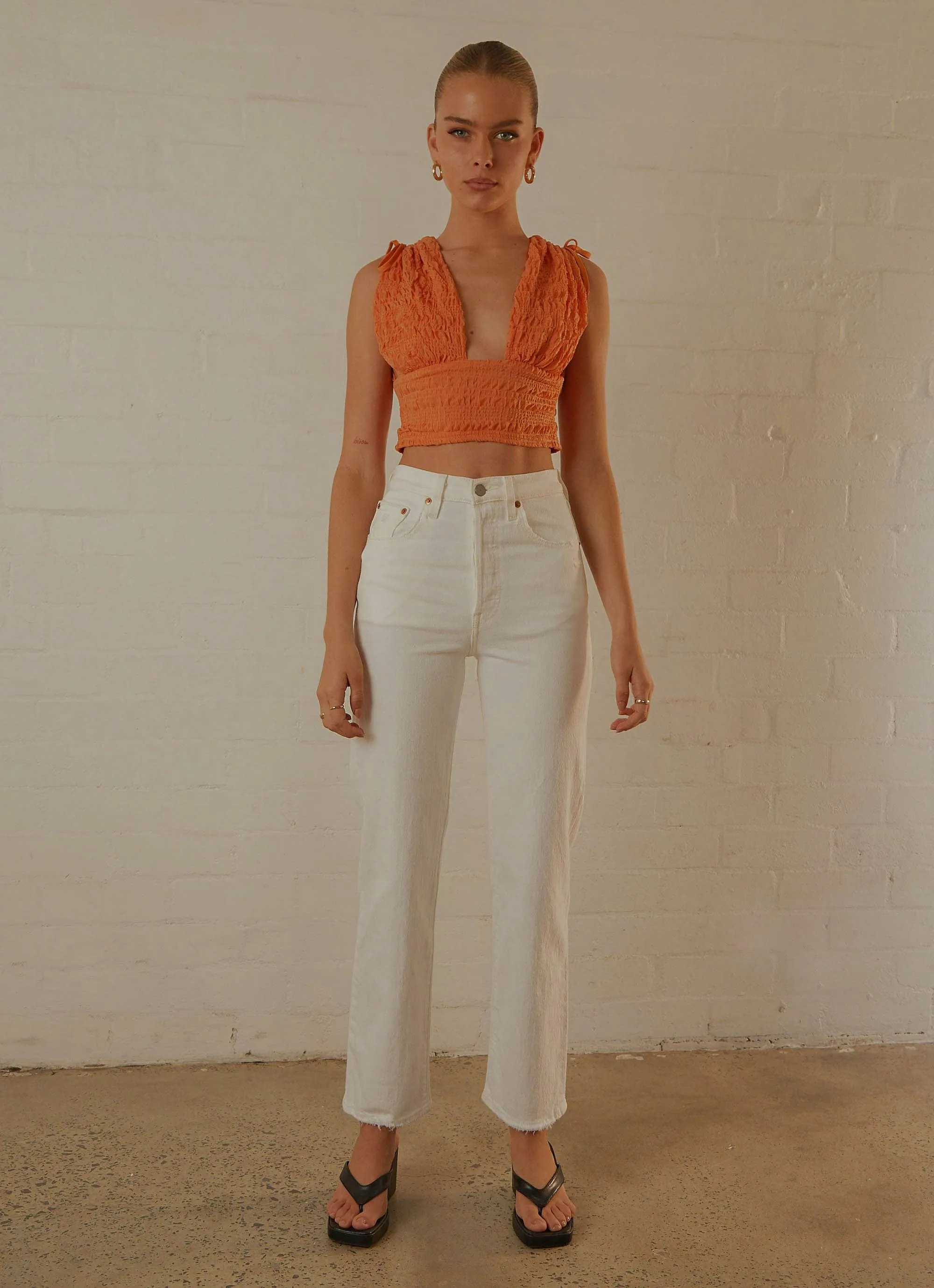 Ribcage Straight Ankle Jeans - Cloud Over sold by Peppermayo product image thumbnail 2