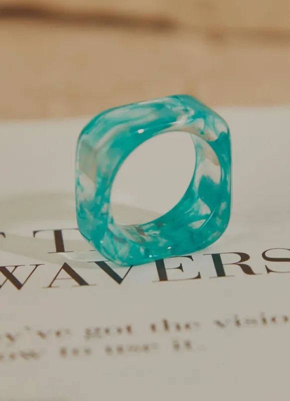 Perspective Ring - Teal made by Peppermayo