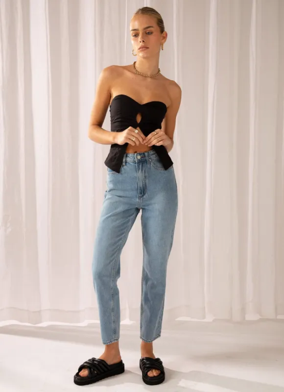 High Moms Jean - Creation Blue sold by Peppermayo