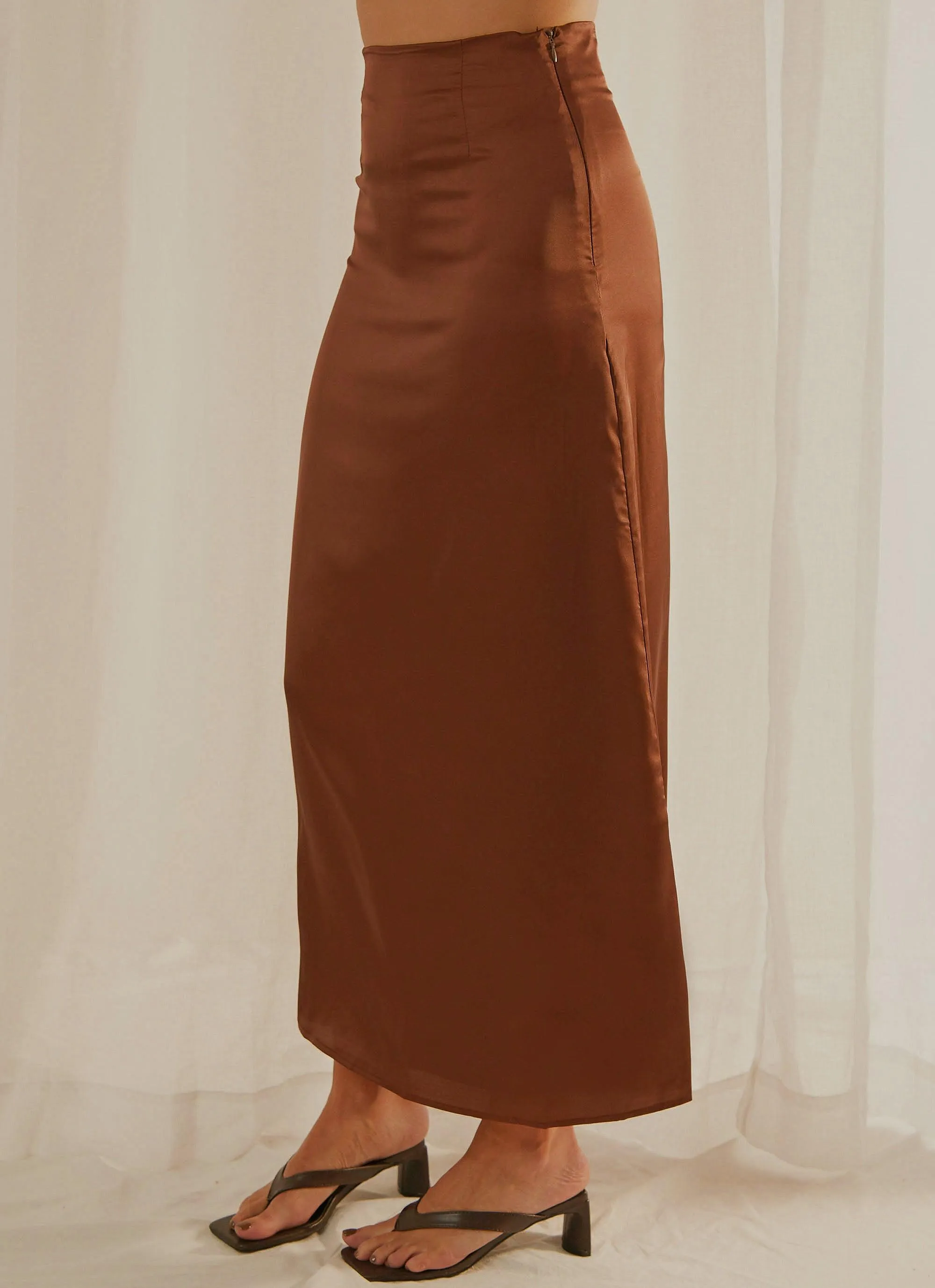 Follow The Sun Maxi Skirt - Choc Brown sold by Peppermayo product image thumbnail 5