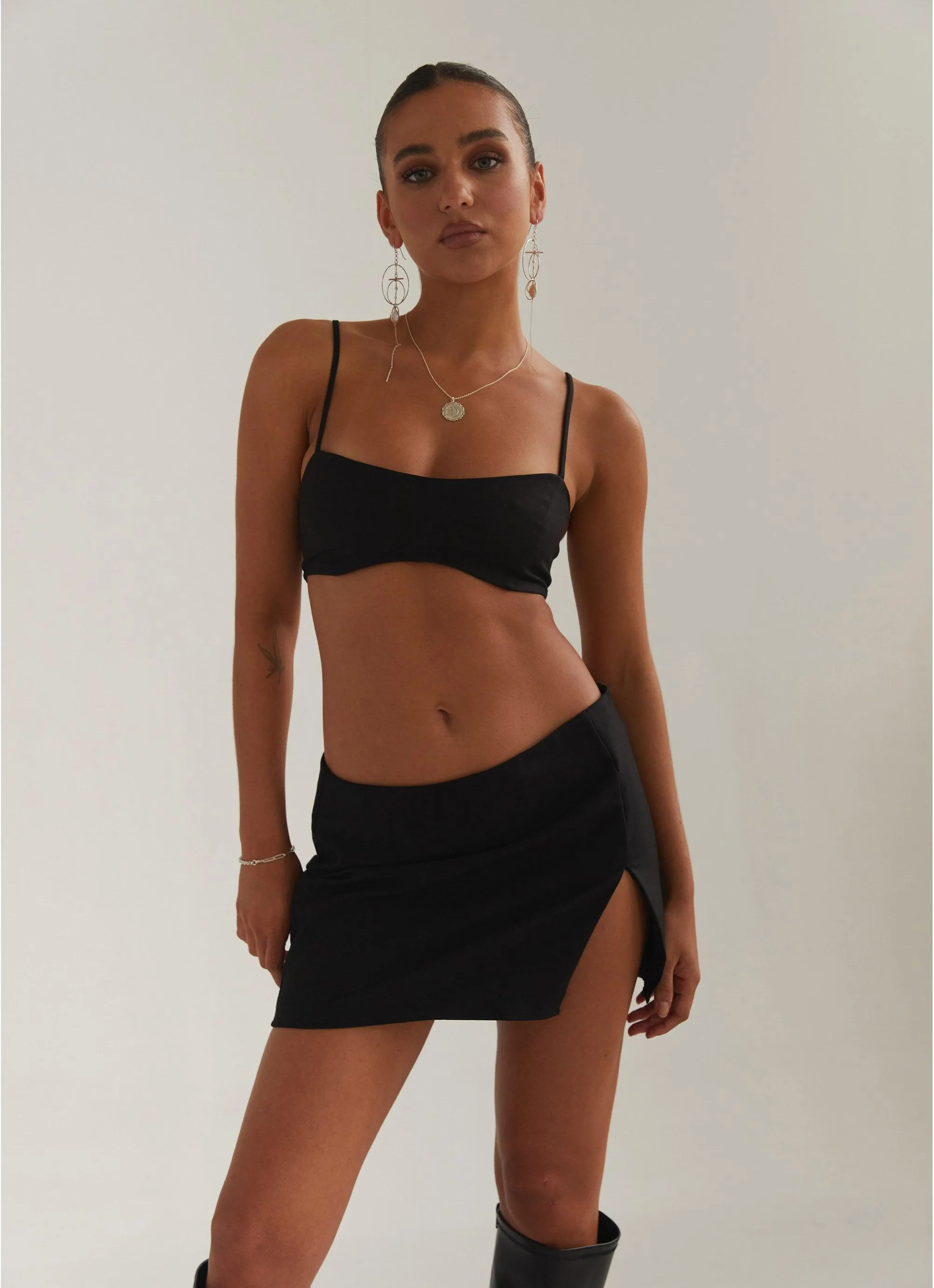 Studio Sun Mini Skirt - Shadow sold by Peppermayo