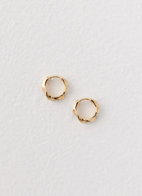 Jacquie Hoop Earrings - Gold sold by Peppermayo
