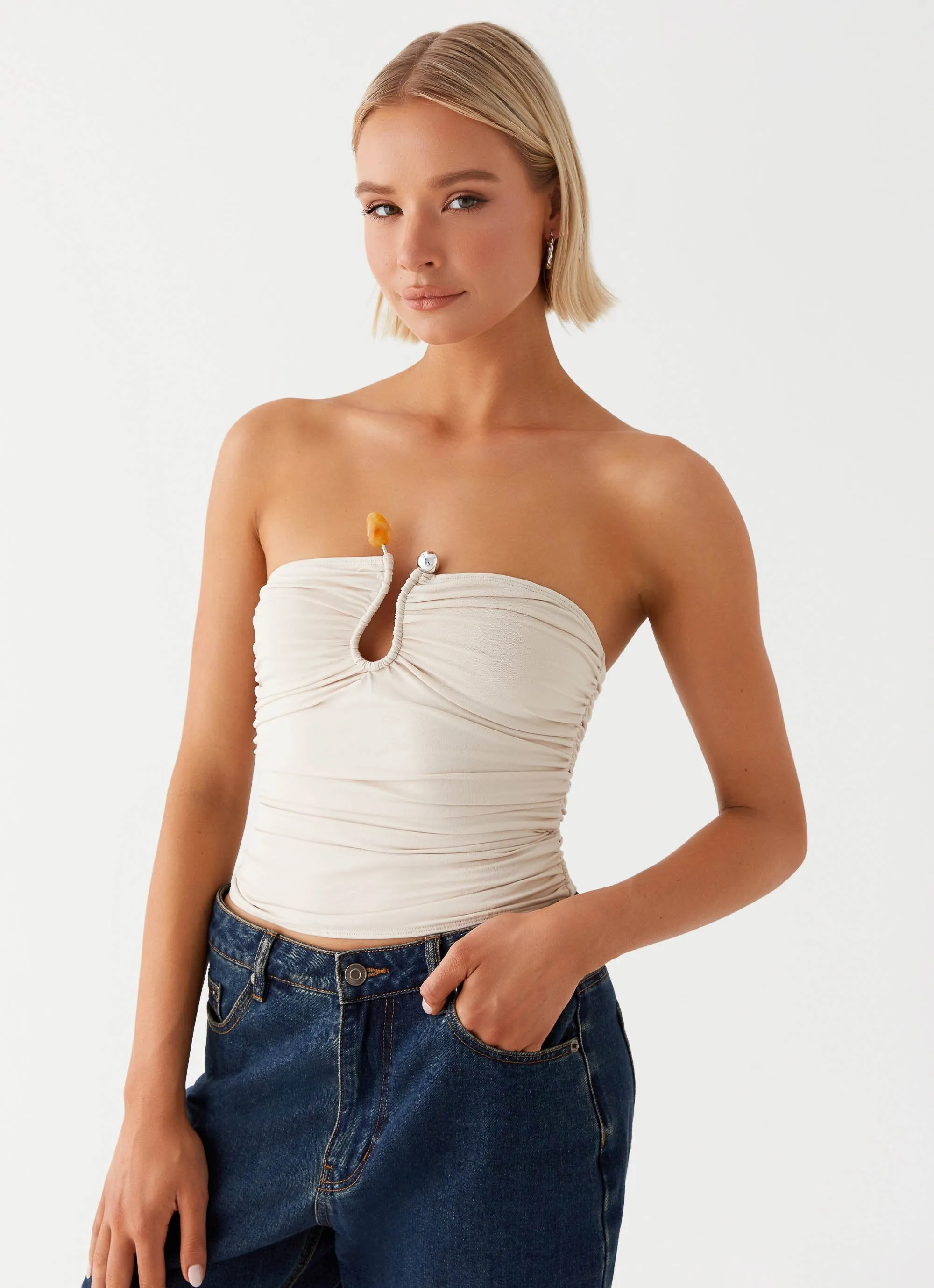 Rudy Tube Top - Ivory sold by Peppermayo product image thumbnail 5
