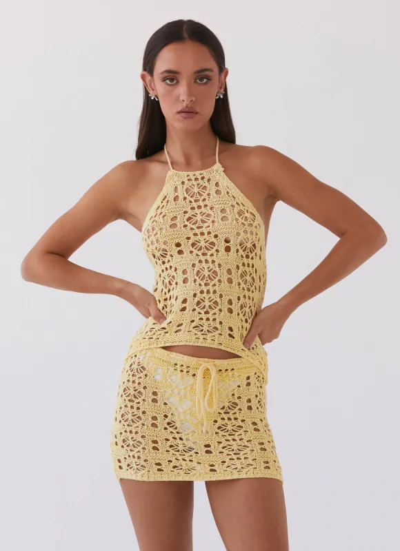 Free Mind Crochet Top - Marigold sold by Peppermayo