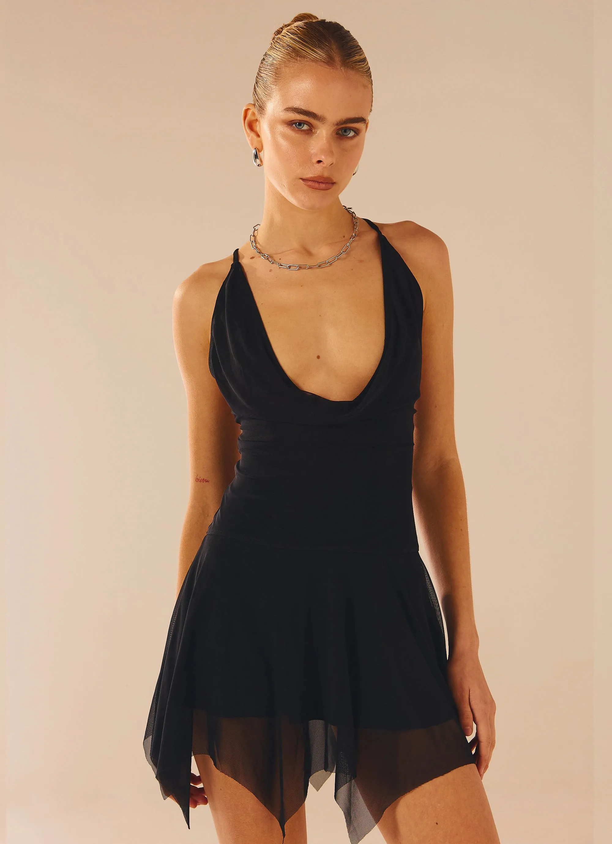 Milan Mood Mini Dress - Onyx sold by Peppermayo product image thumbnail 2