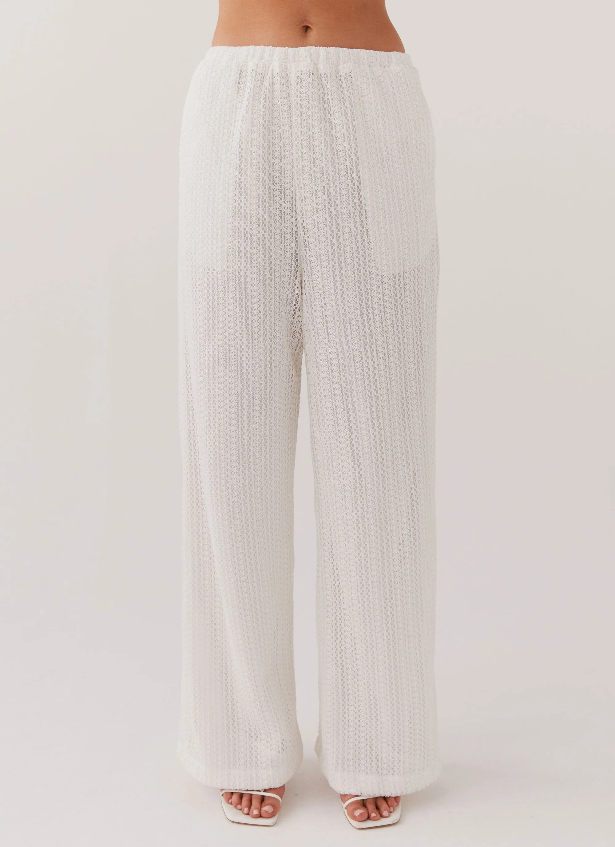 Karley Knit Pants - White sold by Peppermayo product image thumbnail 3