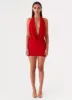 Elysia Chiffon Mini Dress - Red sold by Peppermayo