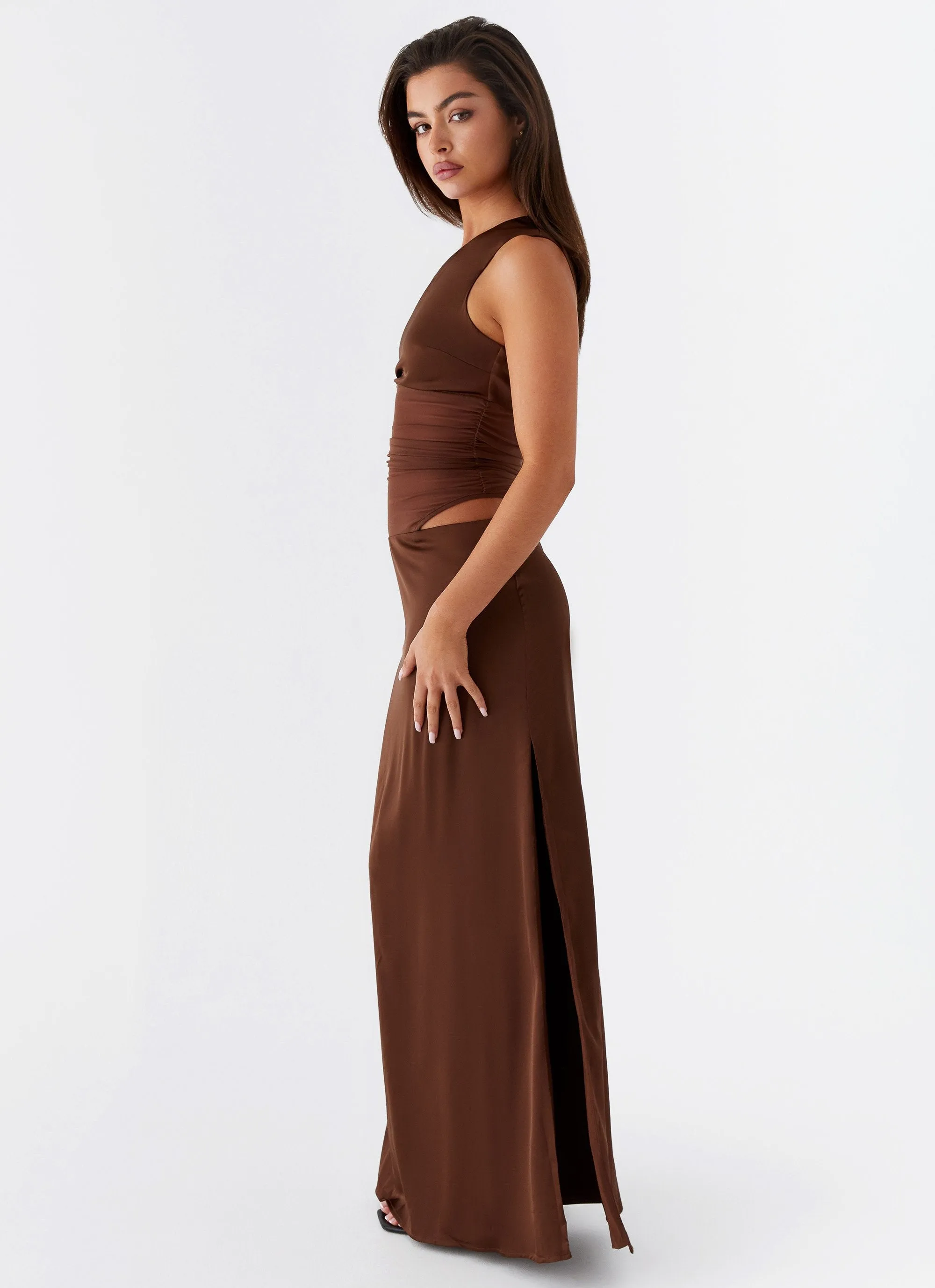 Juliette Maxi Dress - Chocolate sold by Peppermayo product image thumbnail 3