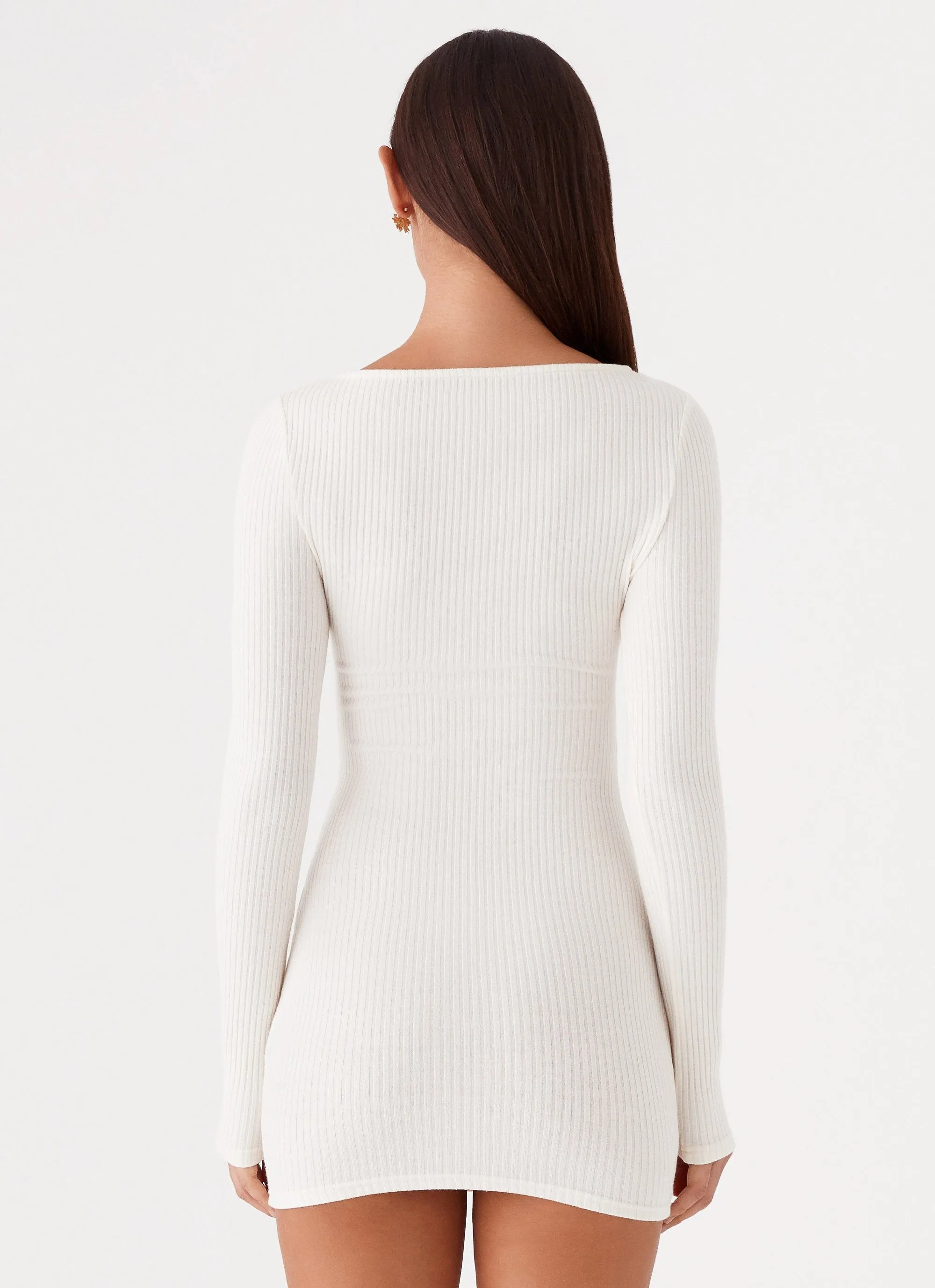 Allie Knit Mini Dress - Ivory sold by Peppermayo product image thumbnail 4