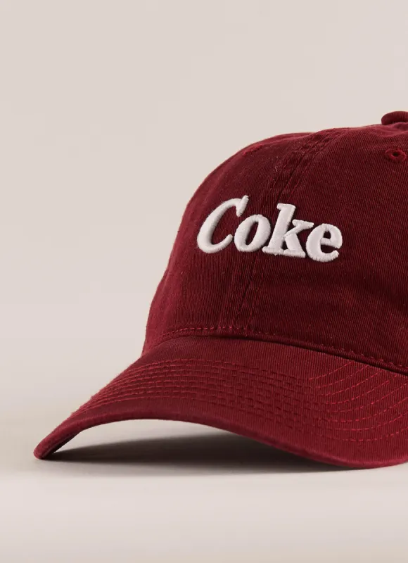 Coke Iconic Ball Park - Maroon sold by Peppermayo