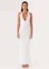Anella Maxi Dress - White sold by Peppermayo