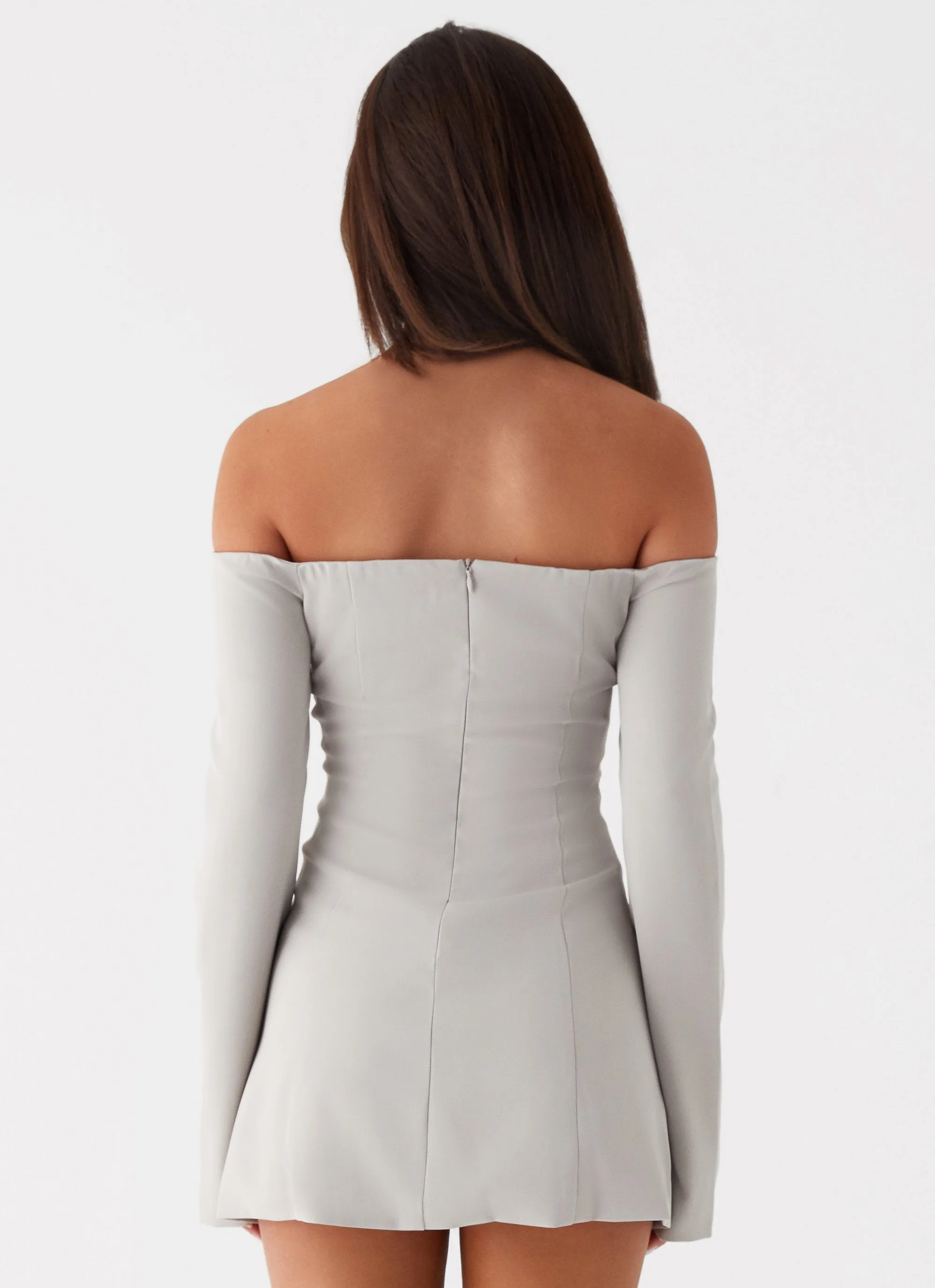 Dominique Blazer Mini Dress - Grey sold by Peppermayo product image thumbnail 4