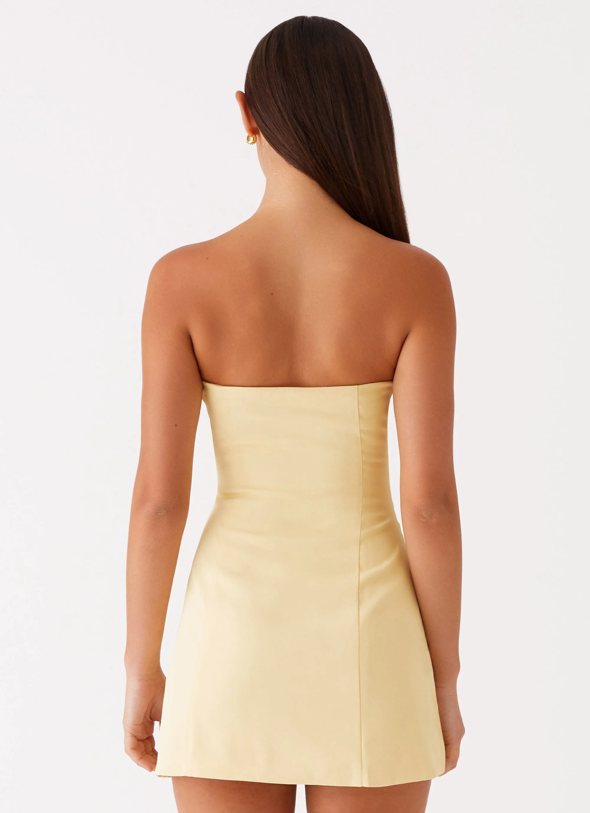 Ayanna Strapless Mini Dress - Yellow sold by Peppermayo product image thumbnail 4