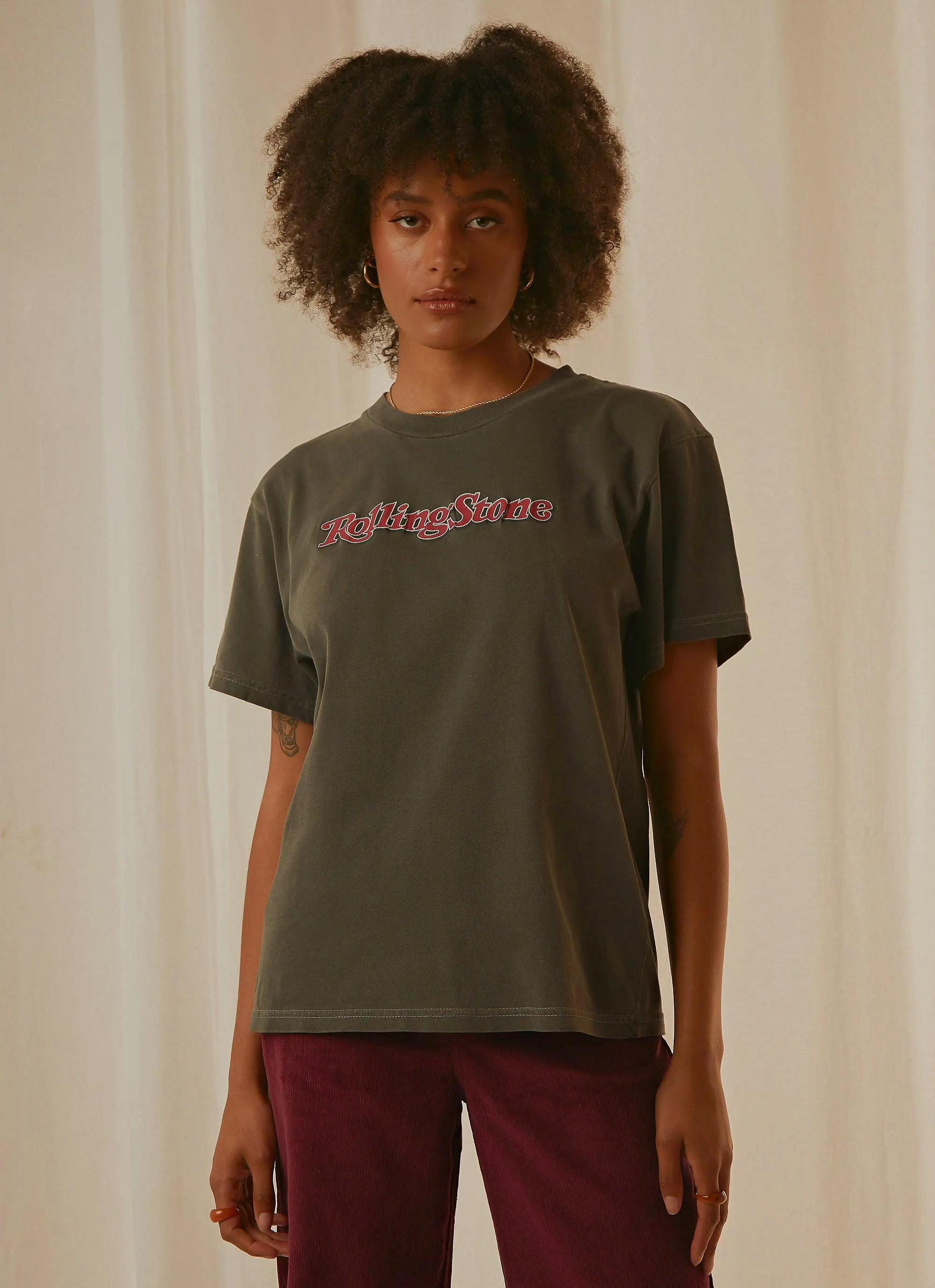 Rolling Stone 1981 Tomboy Tee - Washed Black sold by Peppermayo product image thumbnail 3