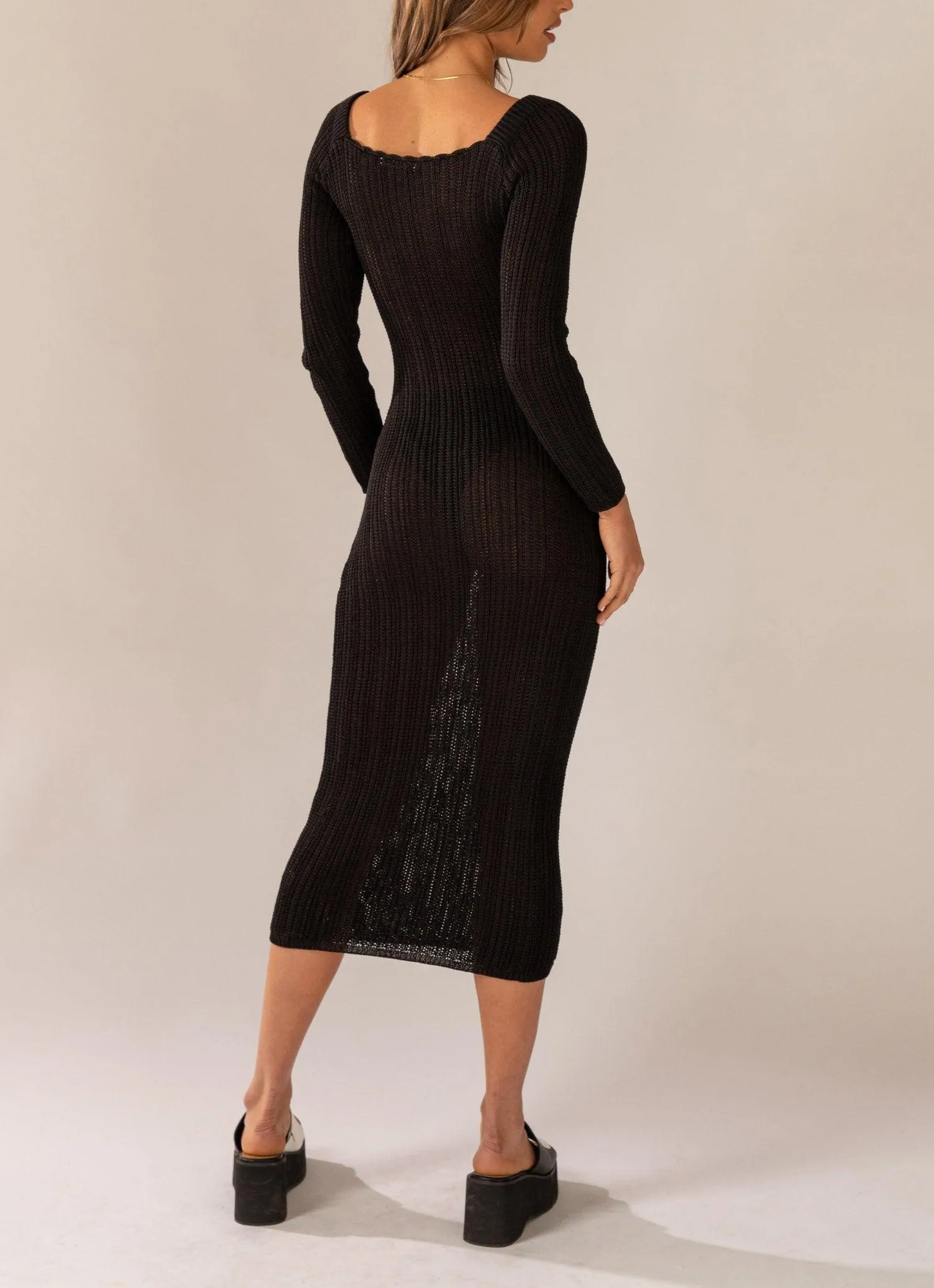 Love Ride Crochet Maxi Dress - Black sold by Peppermayo product image thumbnail 5
