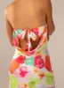 No Service Satin Maxi Dress - Blurred Blossom sold by Peppermayo
