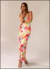 No Service Satin Maxi Dress - Blurred Blossom sold by Peppermayo