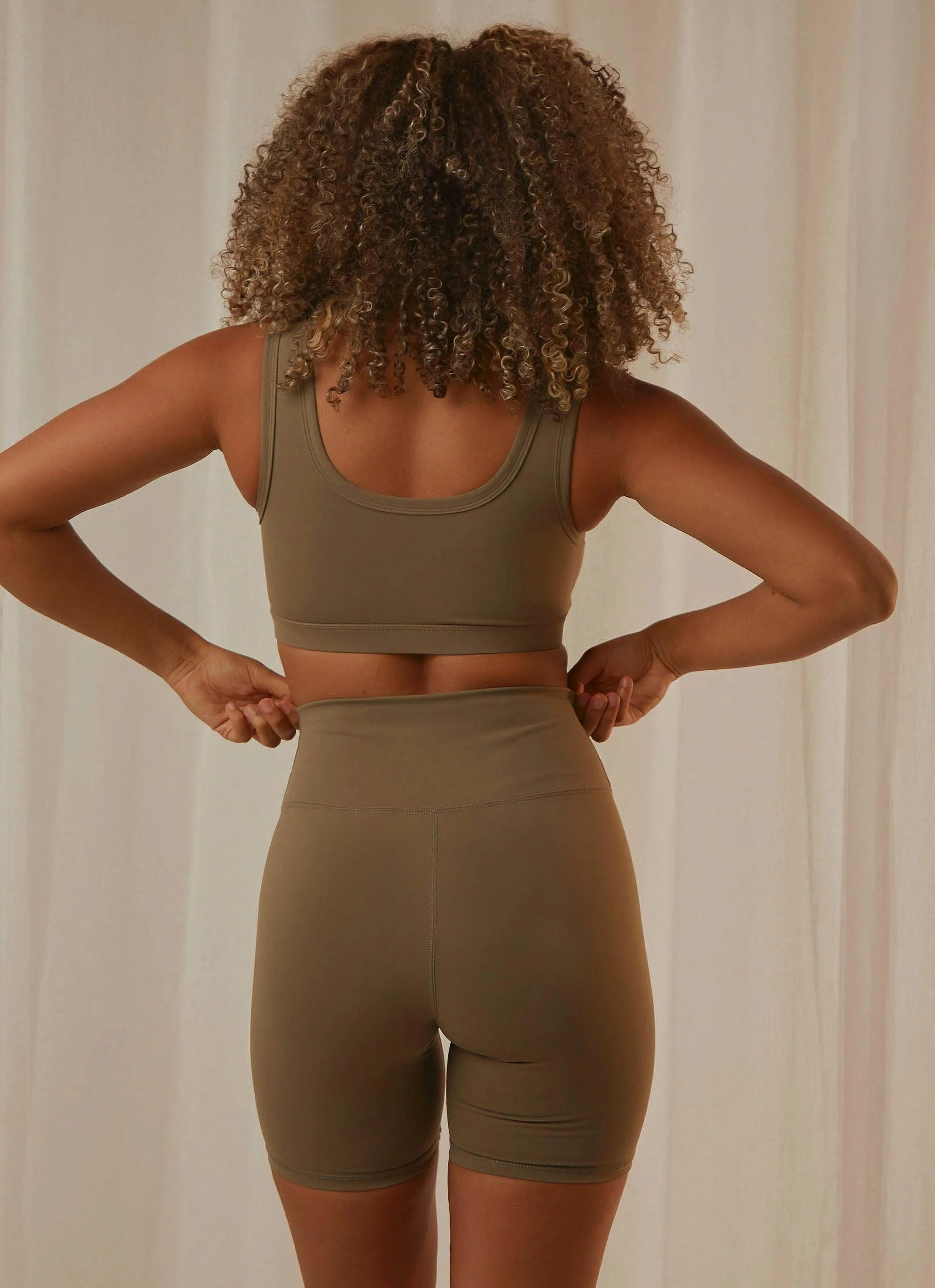 Nude Active Crop Top - Olive sold by Peppermayo product image thumbnail 5