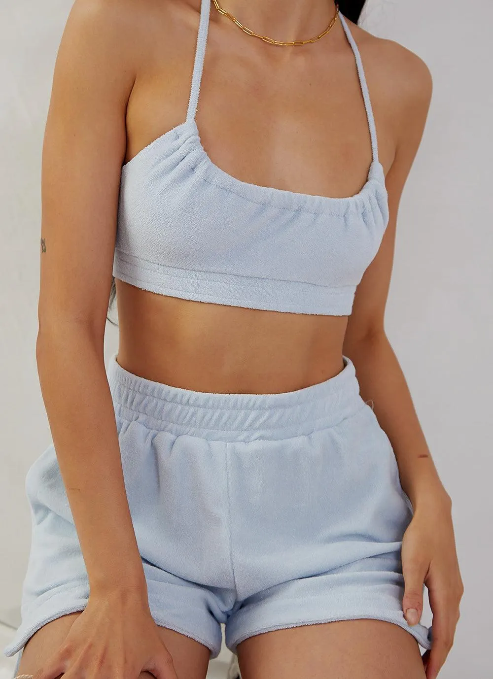 Positano Terry Crop - Blue sold by Peppermayo product image thumbnail 3