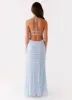 Aullie Maxi Dress - Blue sold by Peppermayo