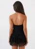 Posie Lace Tube Mini Dress - Black sold by Peppermayo