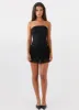 Posie Lace Tube Mini Dress - Black sold by Peppermayo