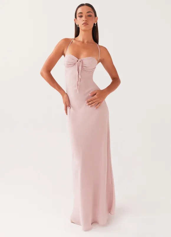 Aveline Maxi Dress - Mauve sold by Peppermayo