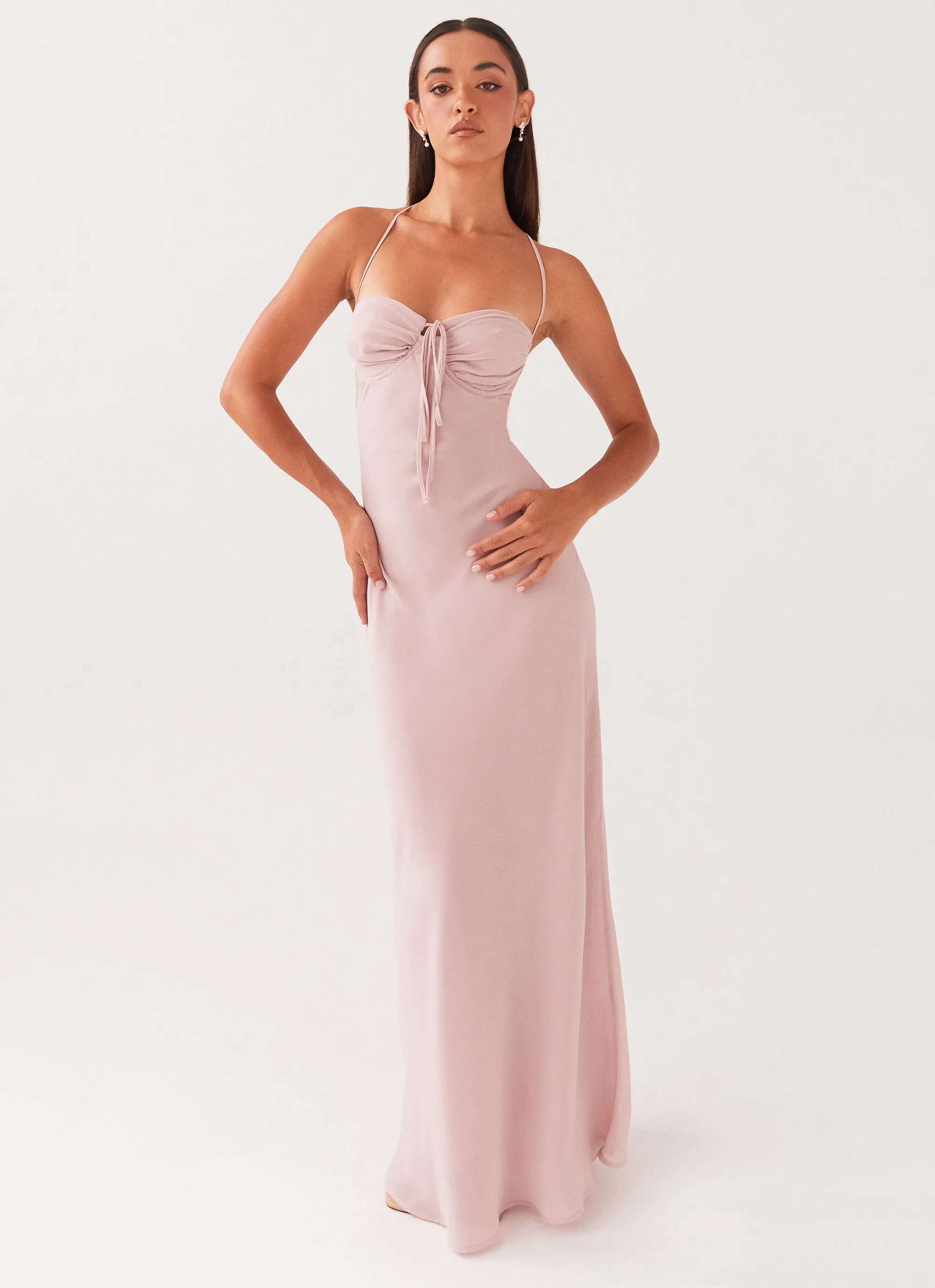 Aveline Maxi Dress - Mauve sold by Peppermayo