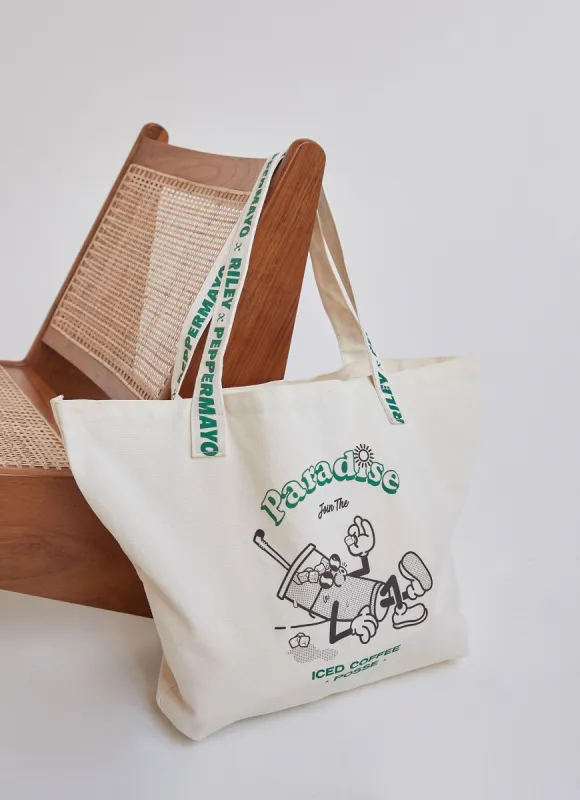The Club Tote Bag - Canvas sold by Peppermayo