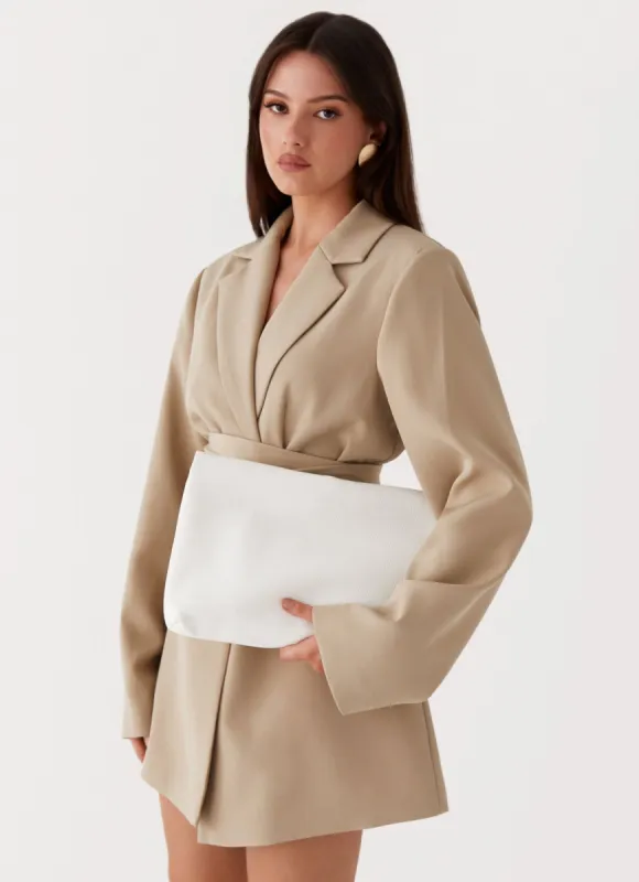 Bunny Clutch Bag - White made by Peppermayo