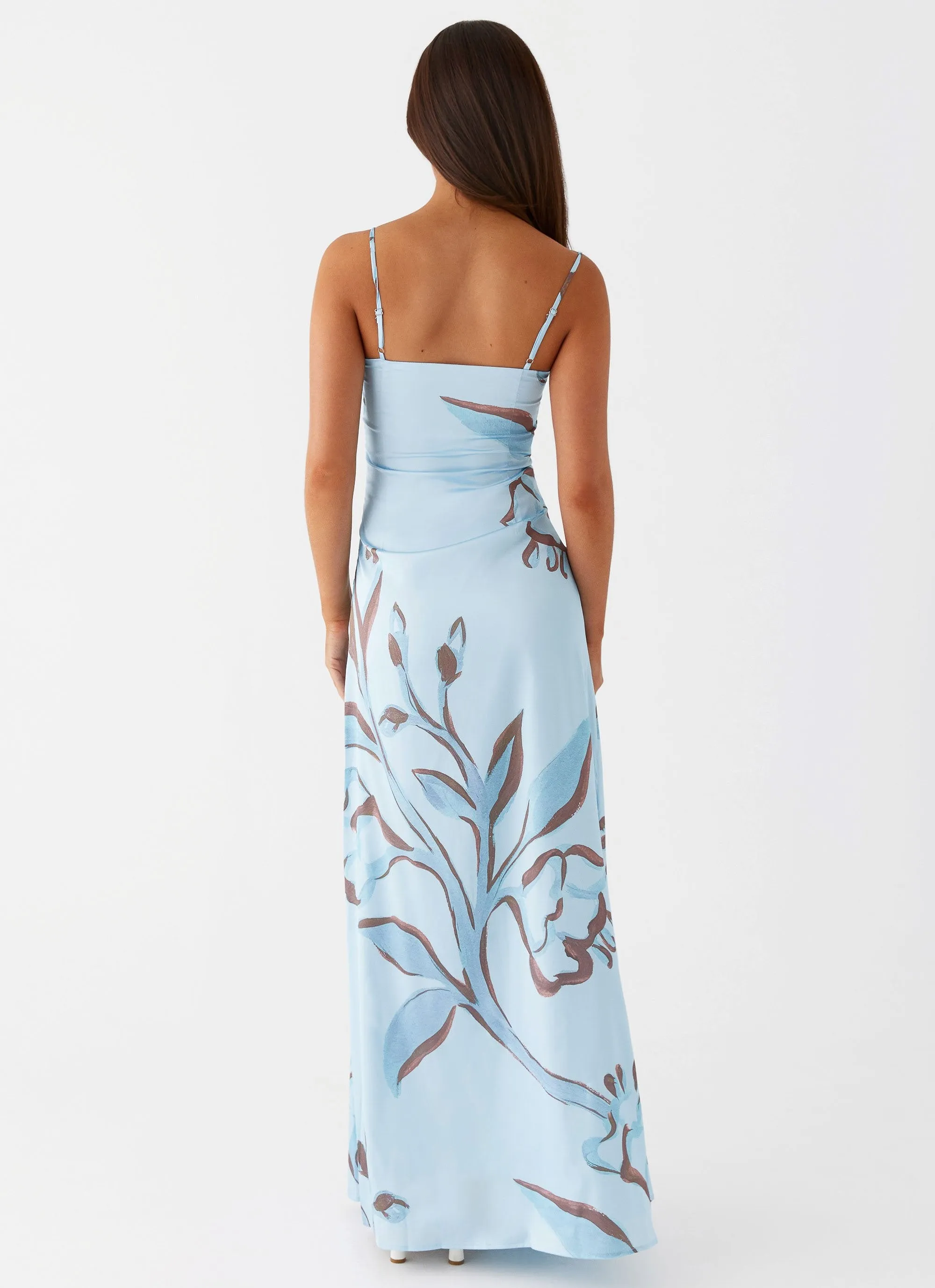 Aster Bloom Maxi Dress - Blue Floral sold by Peppermayo product image thumbnail 4
