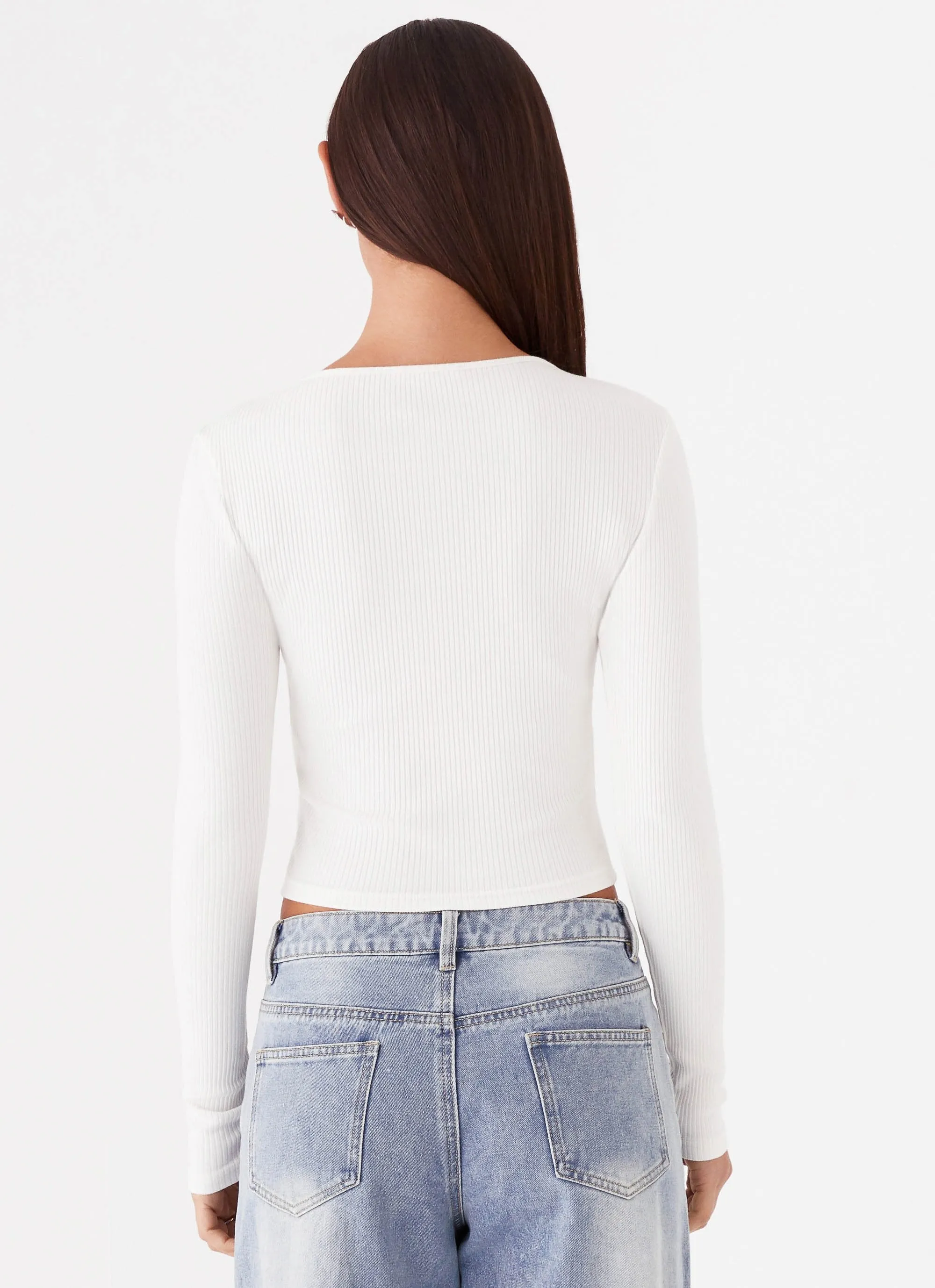 Cassius Long Sleeve Top - Ivory sold by Peppermayo product image thumbnail 4