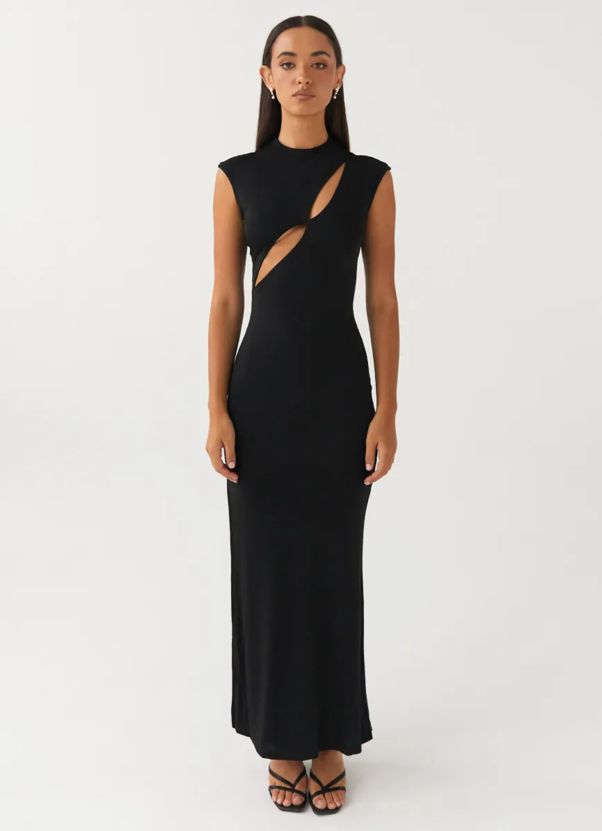Special Affair Maxi Dress - Black sold by Peppermayo